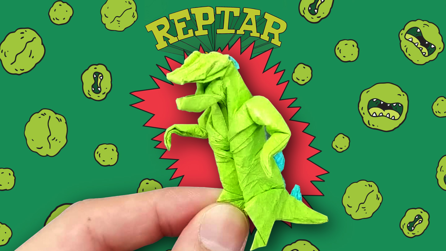 Play with Paper! Make an Origami Reptar