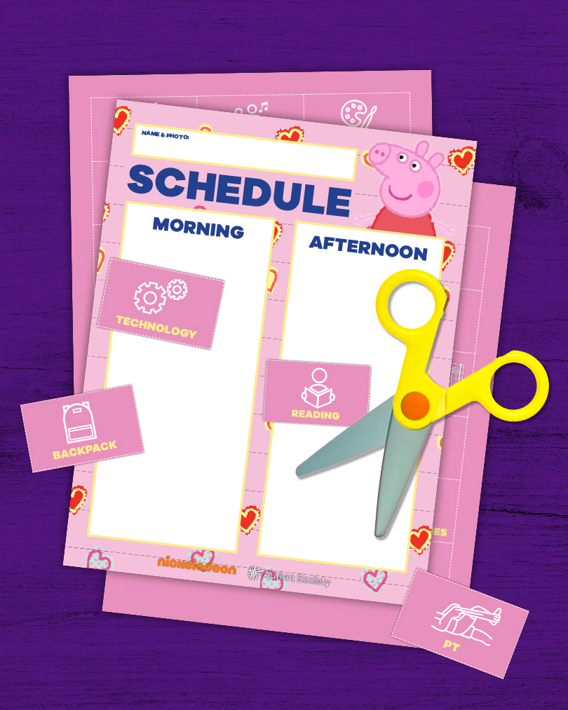 Peppa Pig and autism society school schedule thumbnail