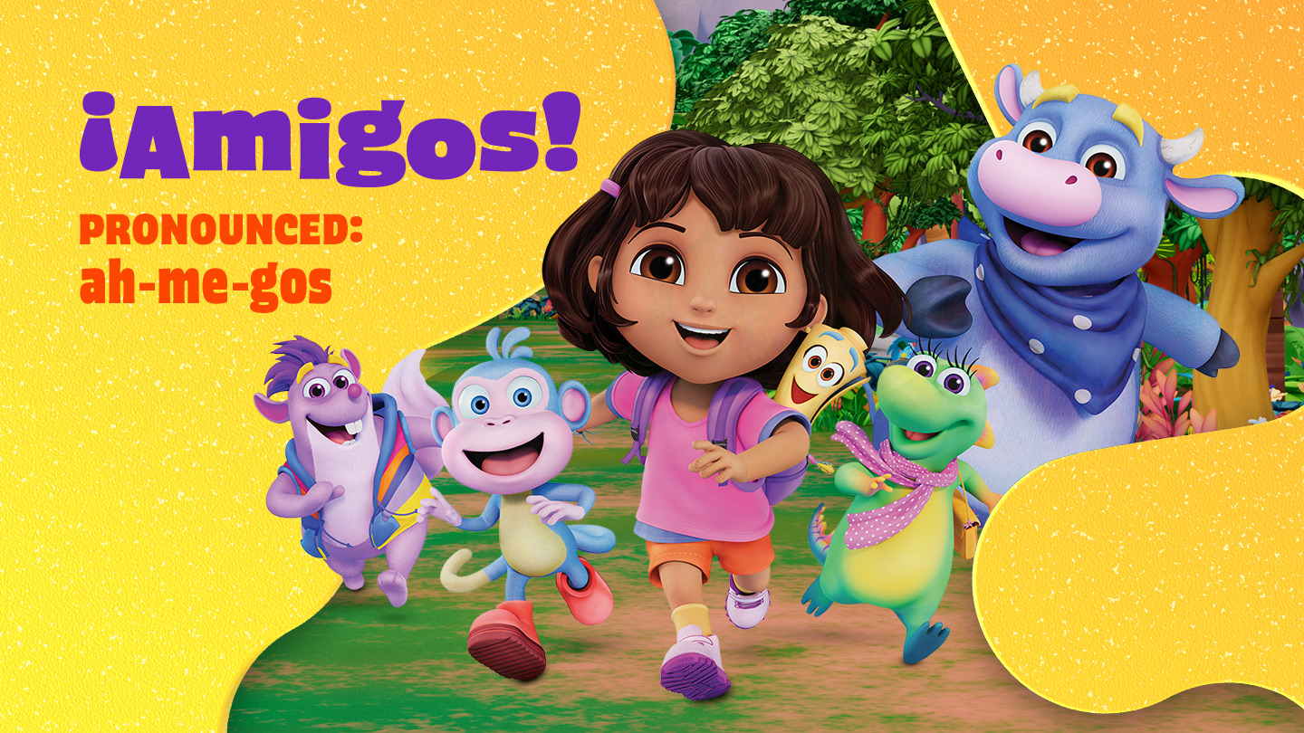 Spanish definition for Amigos with new Dora, Boots, and friends