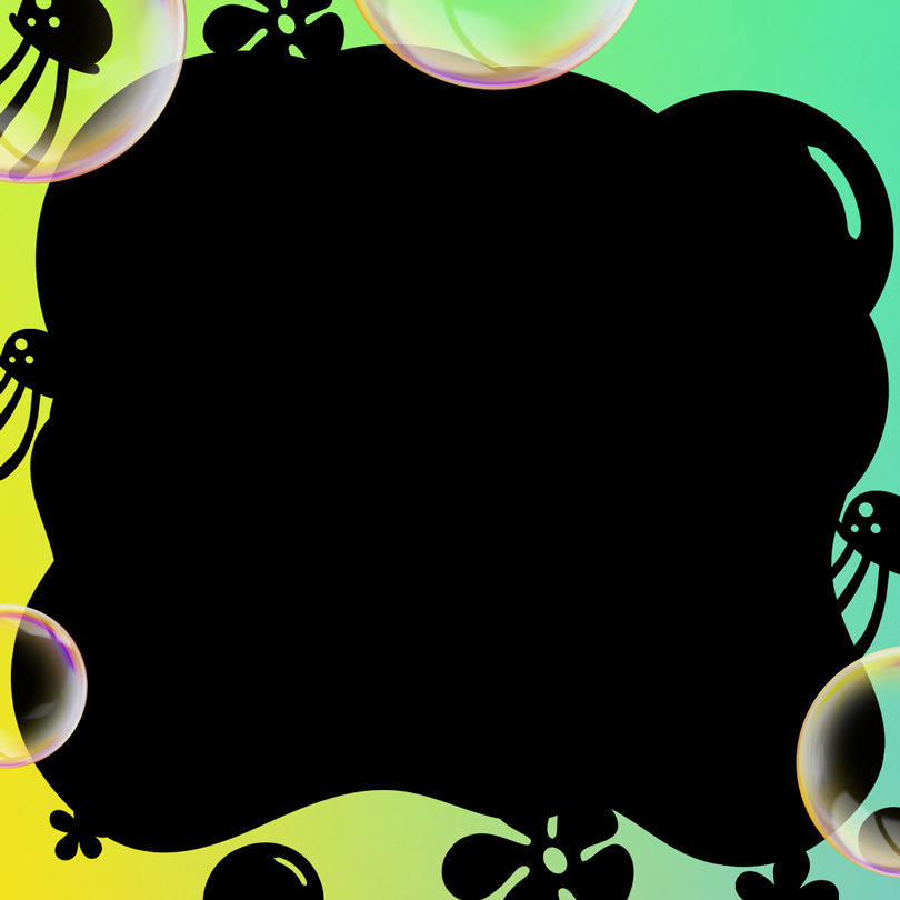Act Like A Sponge SpongeBob's 25th Yellow and Green and Black background