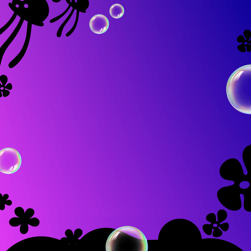 Act Like A Sponge SpongeBob's 25th Purple and Black background